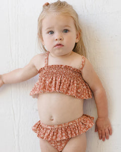 Smocked Ruffle Bikini | Poppy Floral | Quincy Mae-2