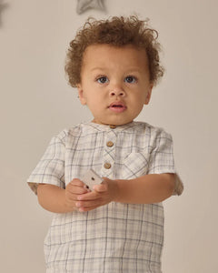 Jaxson Shirt | Blue Plaid | Quincy Mae-1