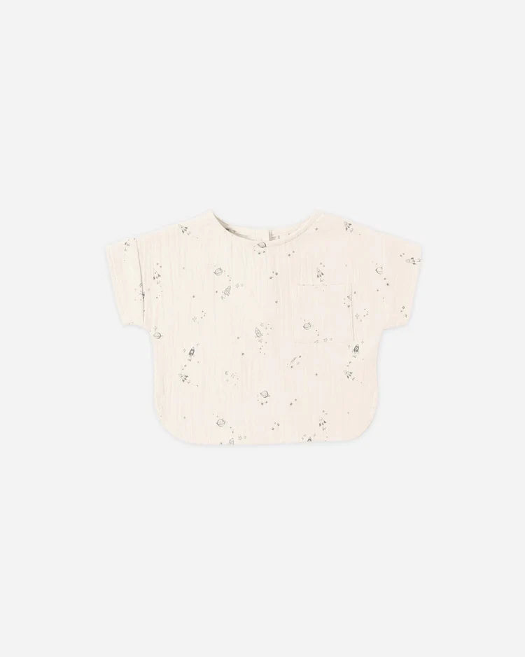 Woven Boxy Top | Space | Quincy Mae-3