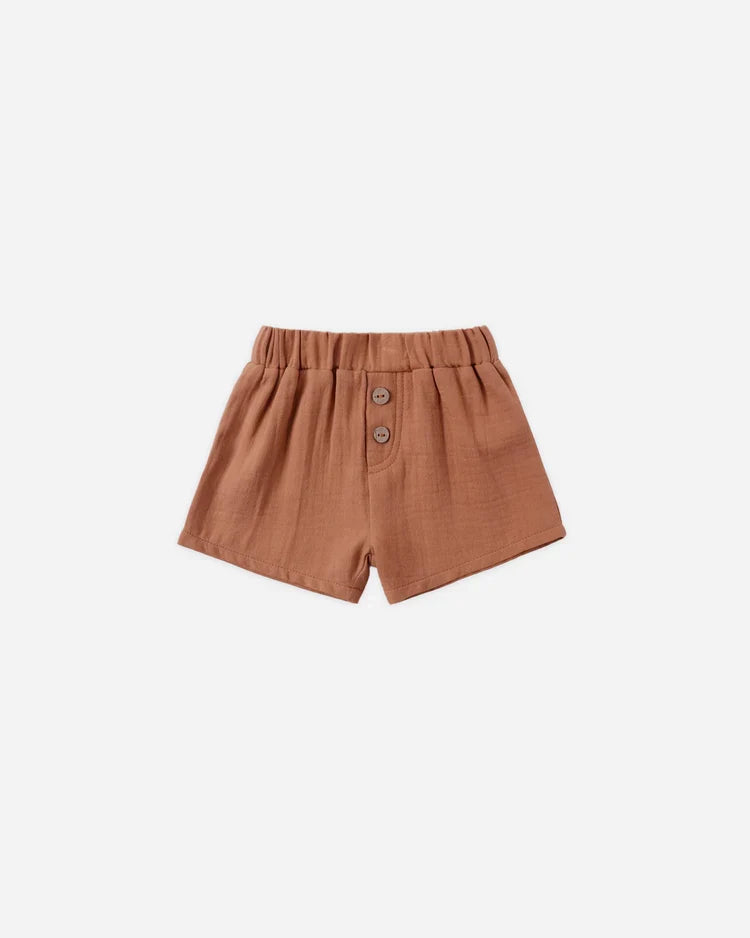 Woven Short | Poppy | Quincy Mae-3