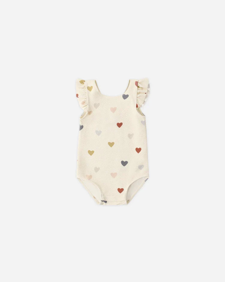 Scoop Back One-Piece Swimsuit | Confetti Hearts | Quincy Mae-3