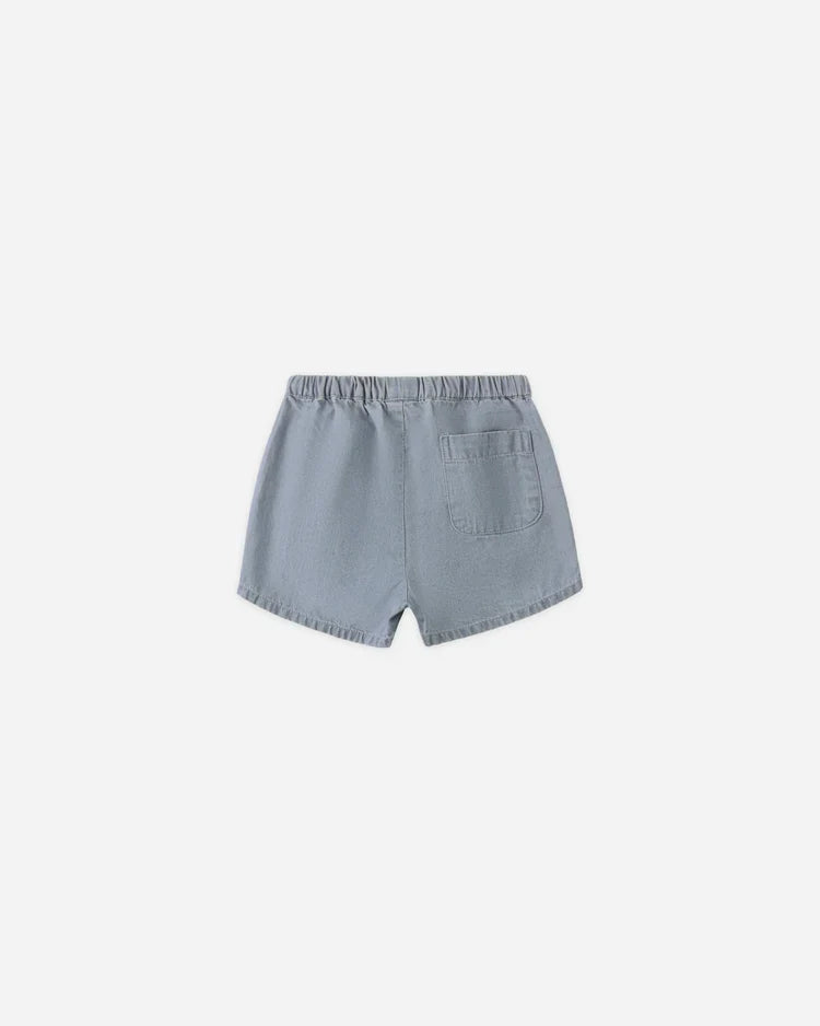 Utility Short | Lightweight Denim | Quincy Mae-3