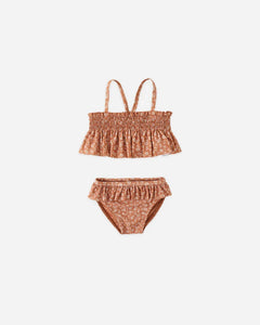 Smocked Ruffle Bikini | Poppy Floral | Quincy Mae-6