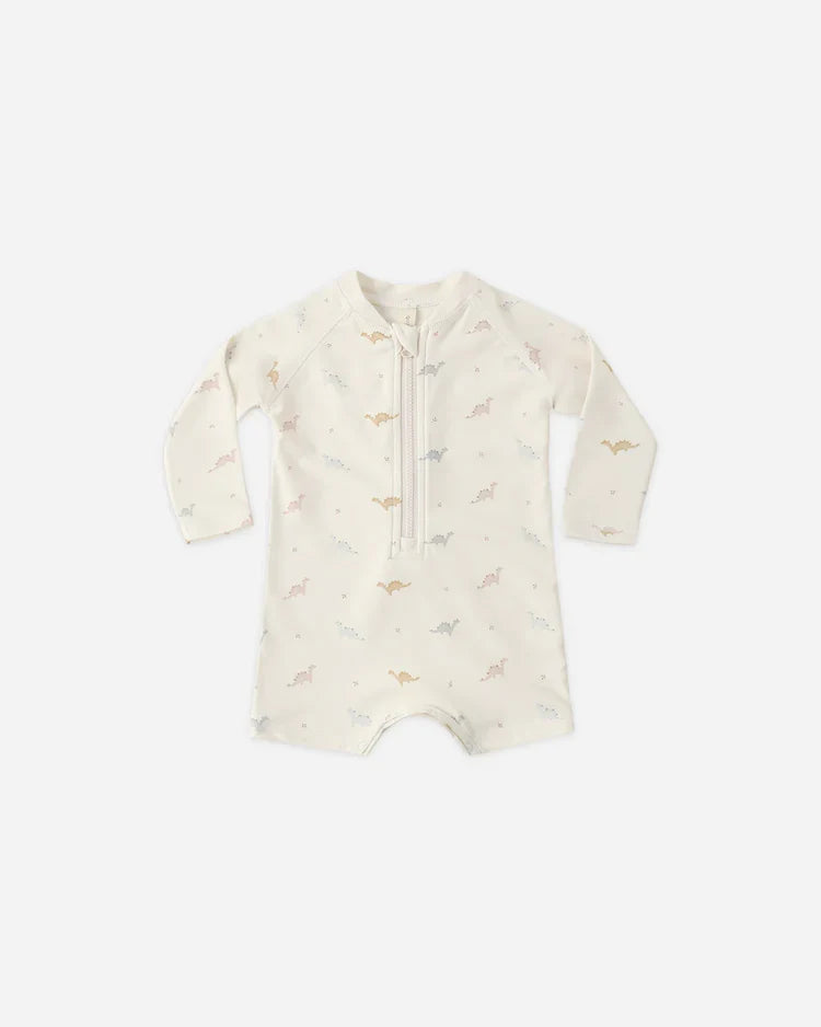 Long Sleeve One-Piece Rashguard | Dino | Quincy Mae-1