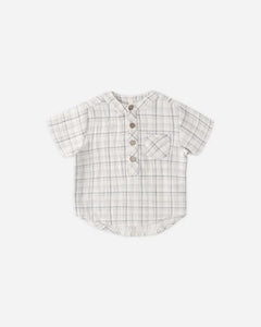 Jaxson Shirt | Blue Plaid | Quincy Mae-2