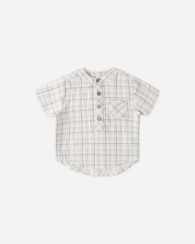 Jaxson Shirt | Blue Plaid | Quincy Mae-2