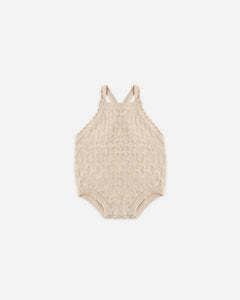 Annie Knit Romper | Ecru | Quincy Mae-2