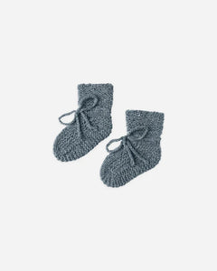 Knit Booties | Ocean | Quincy Mae-1