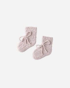 Knit Booties | Lilac | Quincy Mae-2