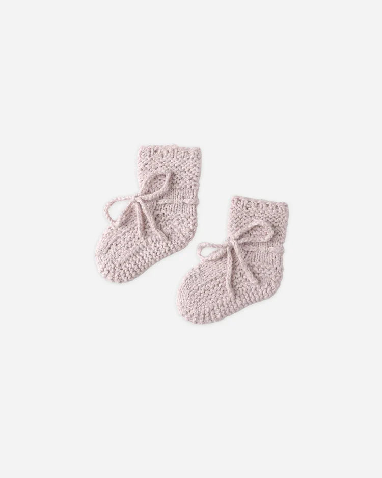 Knit Booties | Lilac | Quincy Mae-2