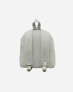 Mini Backpack| Sage Gingham | Quincy Mae-2