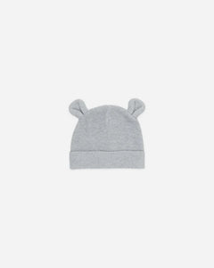Baby Bear Beanie | Heathered Dusty Blue | Quincy Mae-2