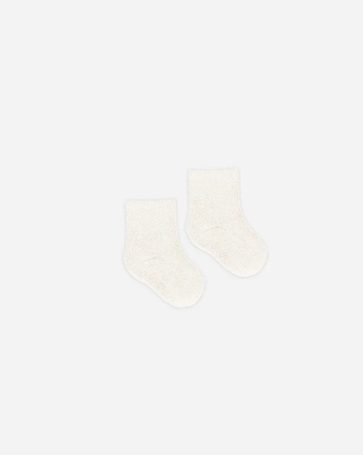 Fuzzy Socks | Ivory | Quincy Mae-1