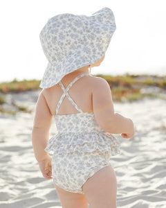 Sun Hat | Blue Floral | Quincy Mae-3