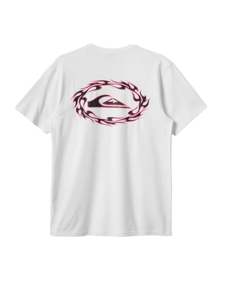 Quiksilver 'Oval Torch' Tee - White-2