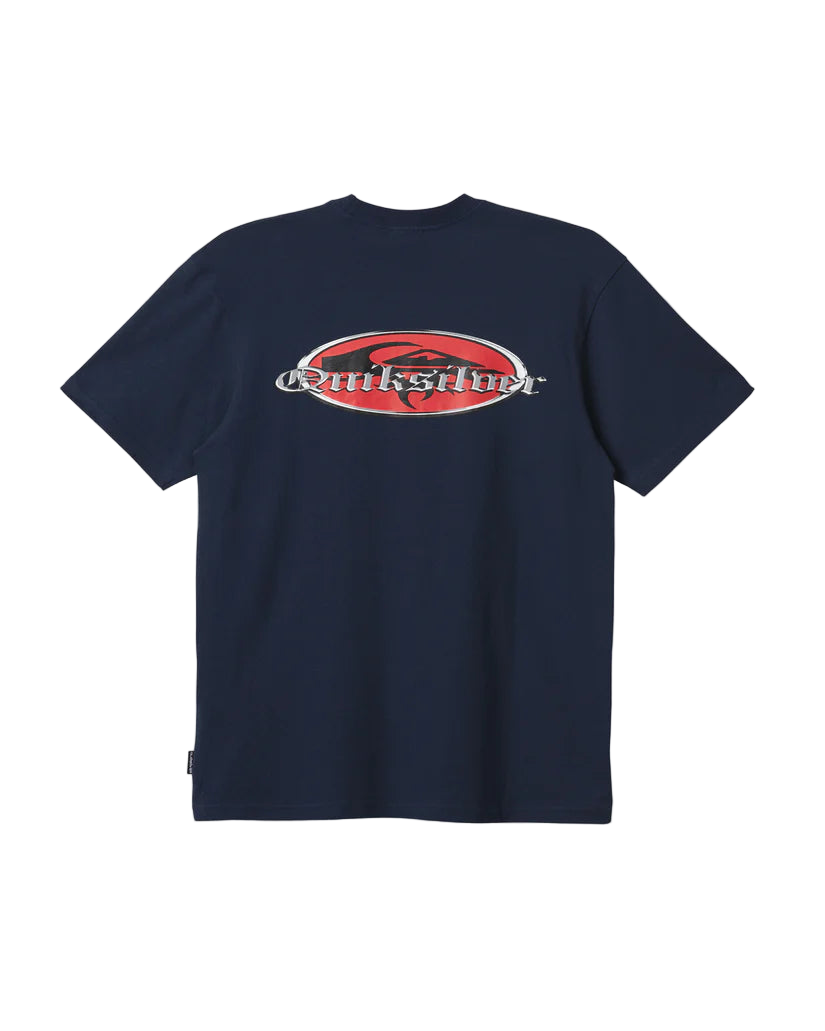 Quiksilver 'Chrome English' Tee - Navy-2