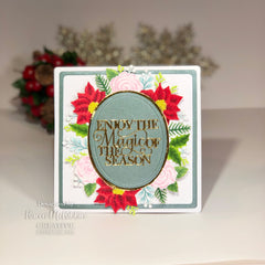 Creative Expressions Sue Wilson Festive Oval Wreath Frame Craft Die-3