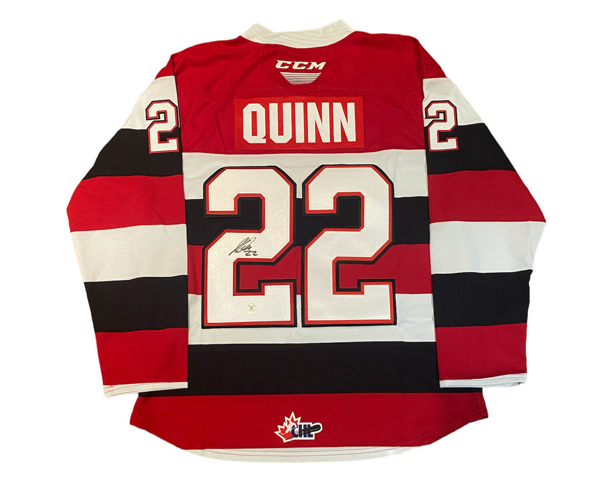 Jack Quinn Autographed Ottawa 67's Home CCM Replica Jersey-1