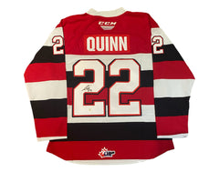 Jack Quinn Autographed Ottawa 67's Home CCM Replica Jersey-1