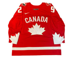 Jack Quinn Autographed Team Canada Heritage Red Nike Jersey-3