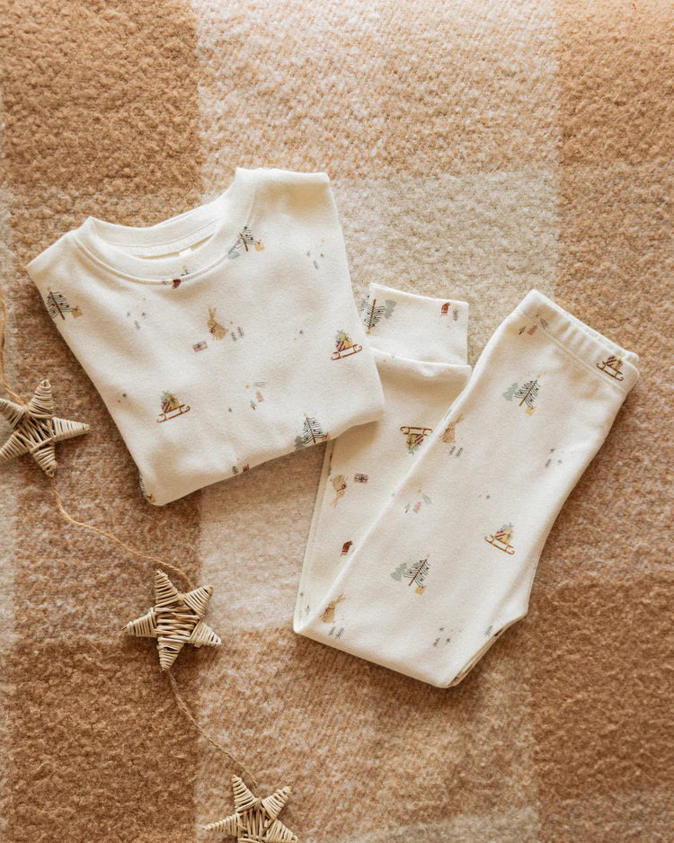 Organic Long Sleeve Pajama Set | Presents | Rylee & Cru-1