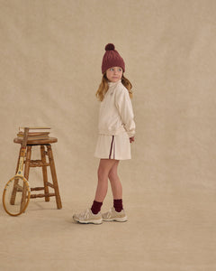 Ribbed Socks | Golden, Burgundy | Rylee & Cru-2