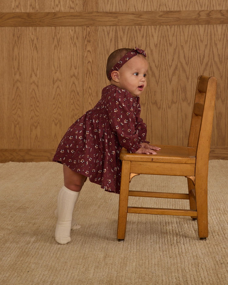 Ribbed Socks | Natural, Navy | Rylee & Cru-2