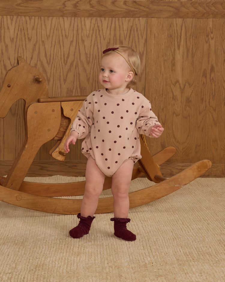 Lace Trim Socks, 2-pack | Burgundy, Navy | Rylee & Cru-4