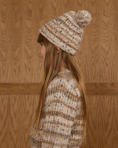 Beanie | Stone Multi-Stripe | Rylee & Cru-4