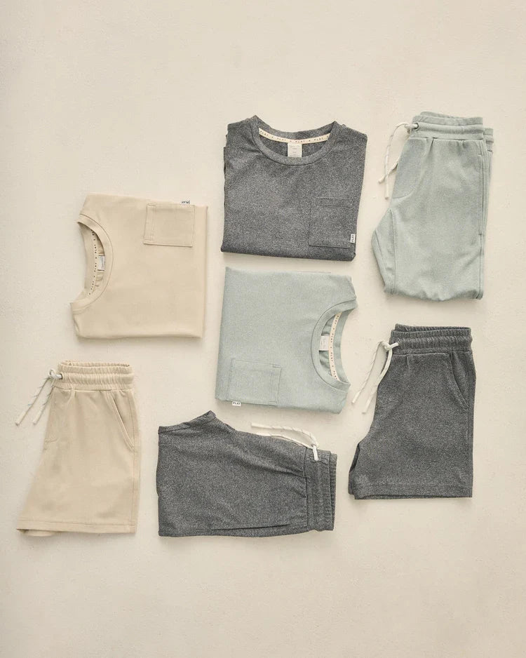 Century Tech Jogger | Heathered Sea Green | Rylee & Cru-4