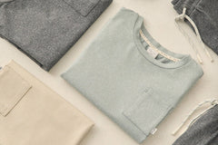 Cove Essential Pocket Tee | Heathered Sea Green | Rylee & Cru-4