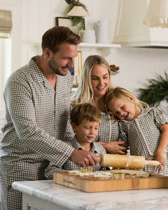 Men's Pajama Set | Evergreen Gingham | Rylee & Cru-2