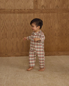 Baby Pajama Romper | Holiday Flannel | Rylee & Cru-1