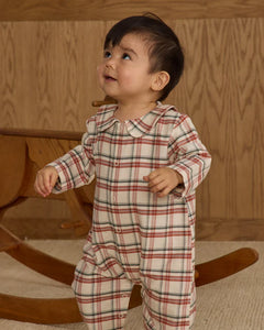 Baby Pajama Romper | Holiday Flannel | Rylee & Cru-3