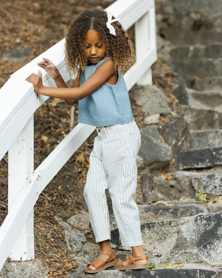 Barrel Pant | Railroad Stripe | Rylee & Cru-1