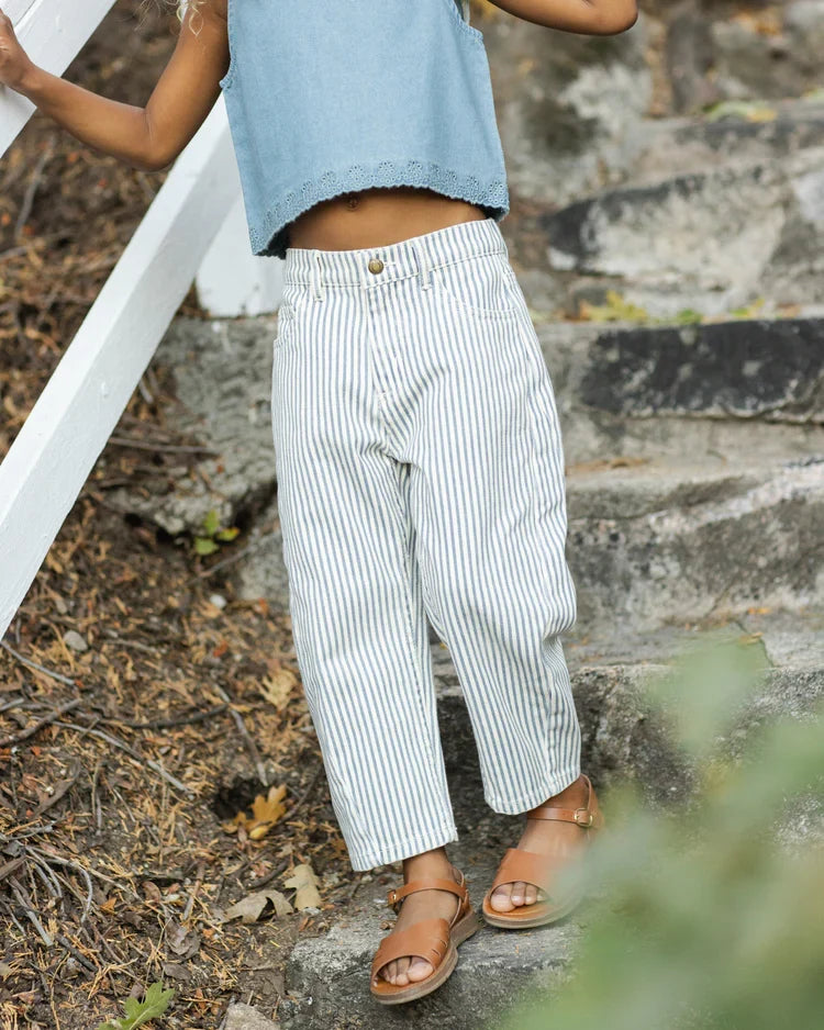 Barrel Pant | Railroad Stripe | Rylee & Cru-2