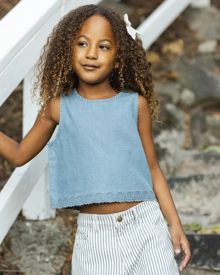 Aaron Top | Washed Blue | Rylee & Cru-1