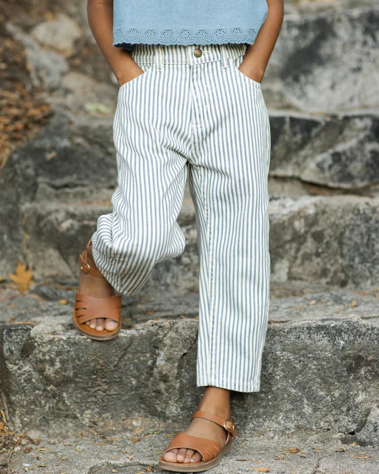 Barrel Pant | Railroad Stripe | Rylee & Cru-3