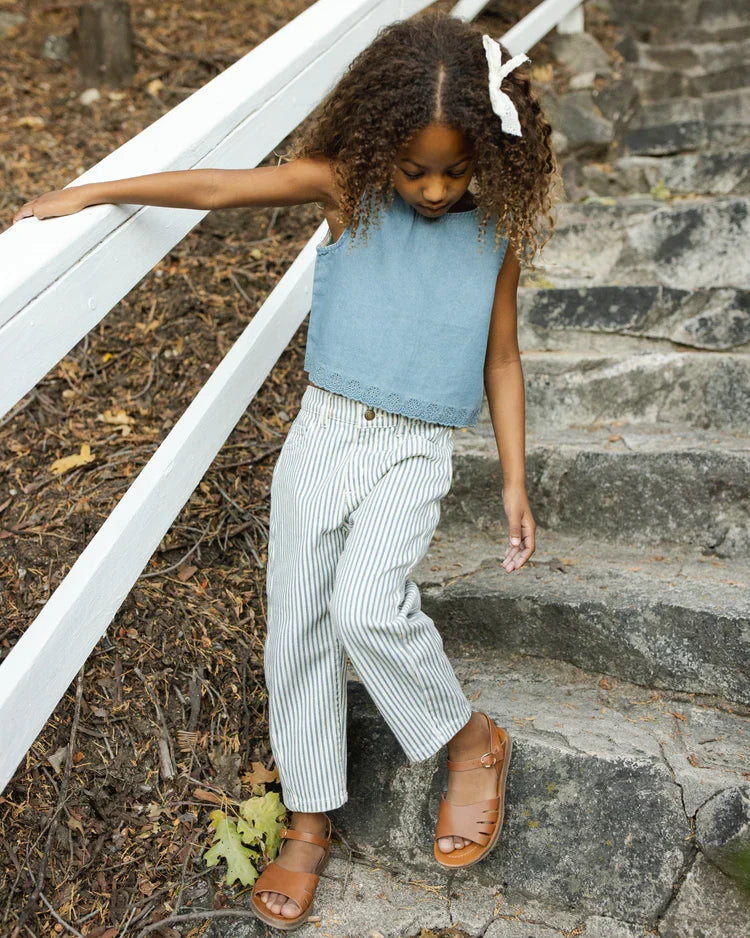 Aaron Top | Washed Blue | Rylee & Cru-5