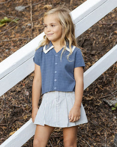 Sloane Knit Top | Marine | Rylee & Cru-1