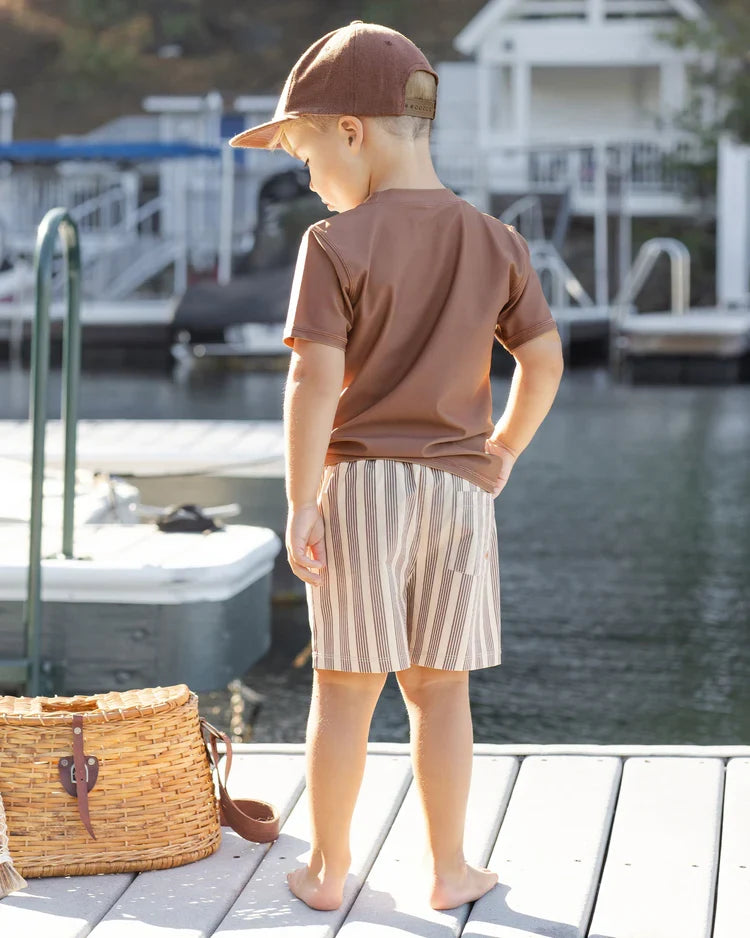 Short Sleeve Rashguard | Chocolate | Rylee & Cru-2