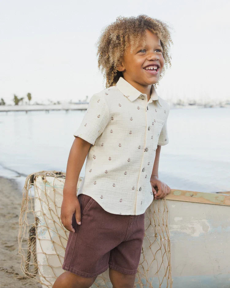 Perry Short | Chocolate | Rylee & Cru-1