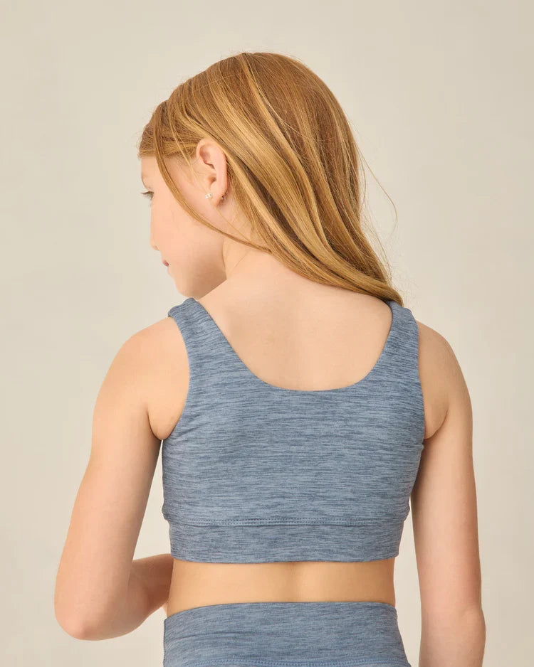 Basic Legging + Tank Set | Heathered Marine | Rylee & Cru-3