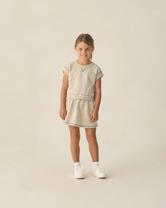 Volly Skirt | Heathered Oatmeal | Rylee & Cru-1
