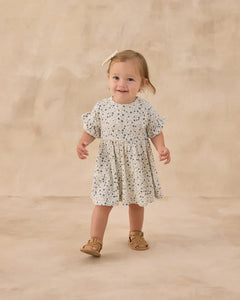 Babydoll Dress | Blue Ditsy | Rylee & Cru-1