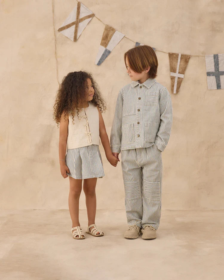 Denim Jacket | Railroad Stripe | Rylee & Cru-2