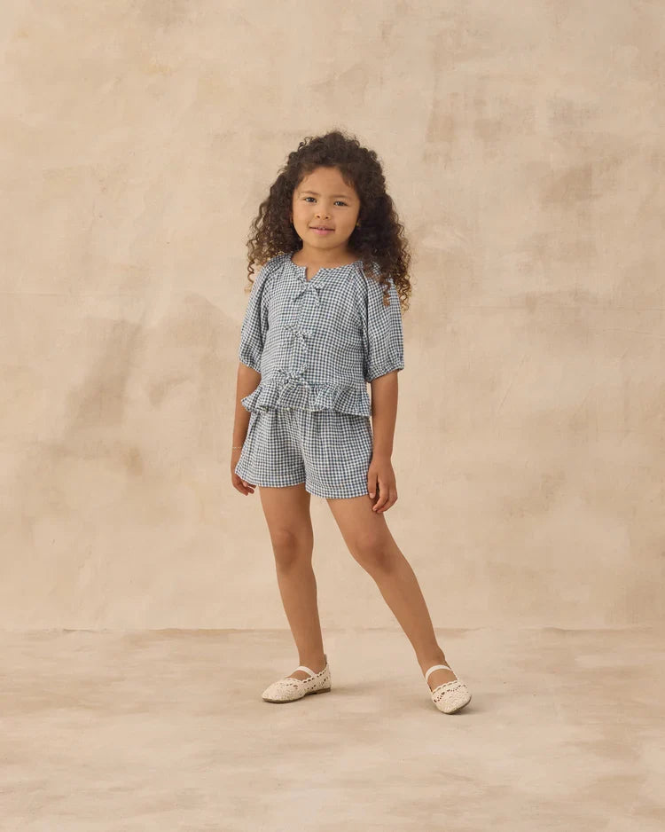 Juniper Set | Marine Gingham | Rylee & Cru-1