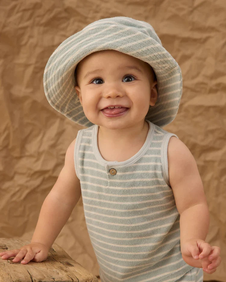 Bucket Hat | Seafoam Terry Stripe | Rylee & Cru-1