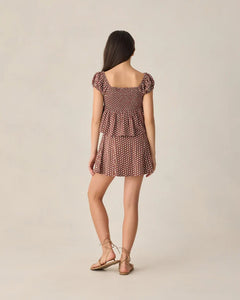 Teen Flutter Top | Chocolate Polka Dot | Rylee & Cru-3