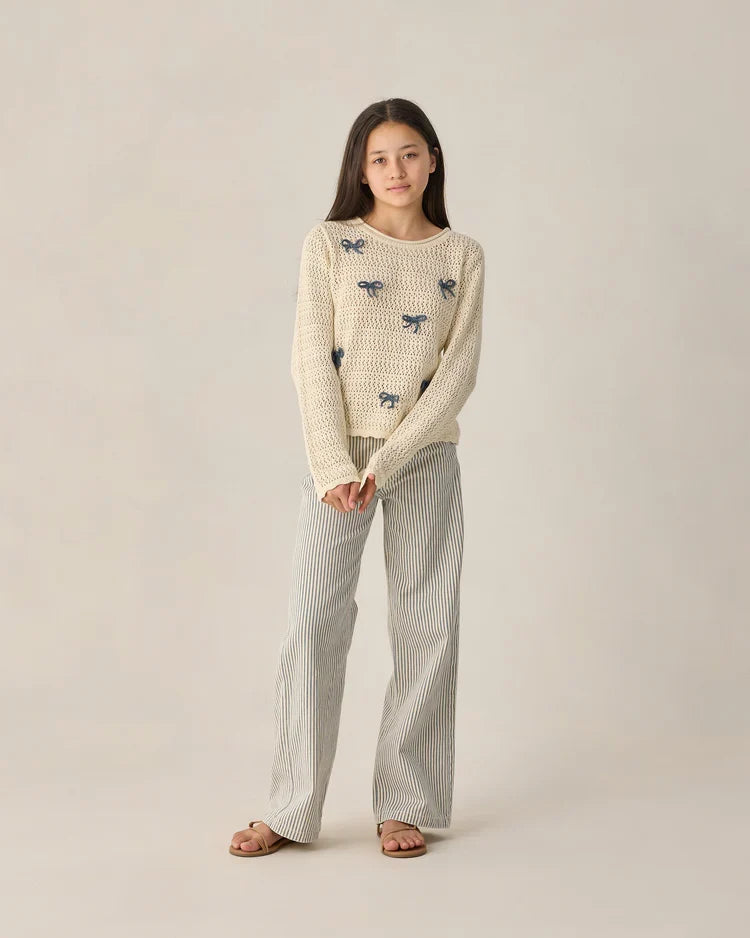 Teen Crochet Knit Pullover | Bows | Rylee & Cru-2